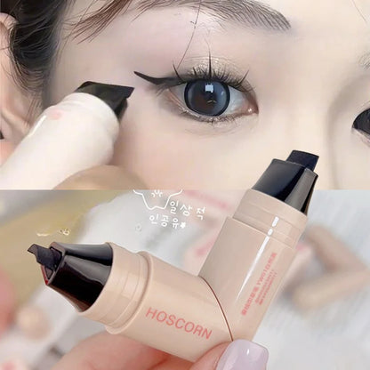 Revolutionary Waterproof Double-Wing Eyeliner Stamp - Effortless, Long-Lasting Makeup for Beginners and Busy Lifestyles