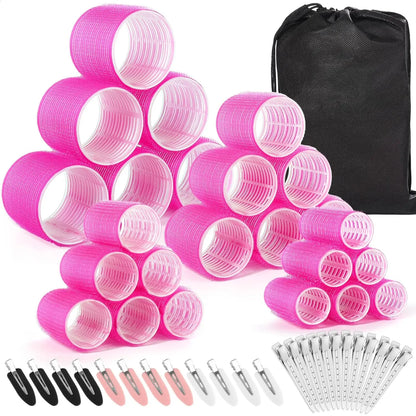 Transform Your Look with Our 48-Piece Heatless Hair Curlers & Clips Set - Perfect for All Hair Types!