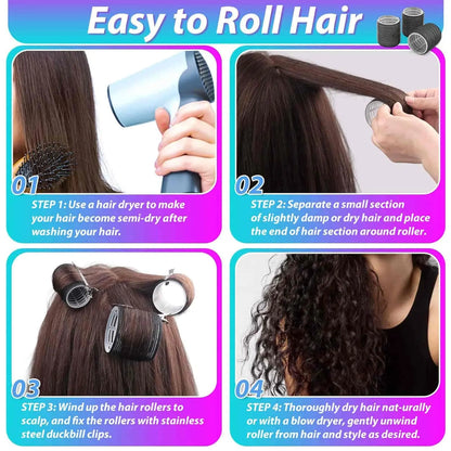 Transform Your Look with Our 48-Piece Heatless Hair Curlers & Clips Set - Perfect for All Hair Types!